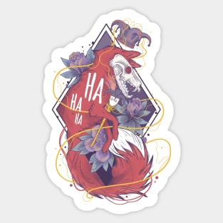 Jester fox Sticker